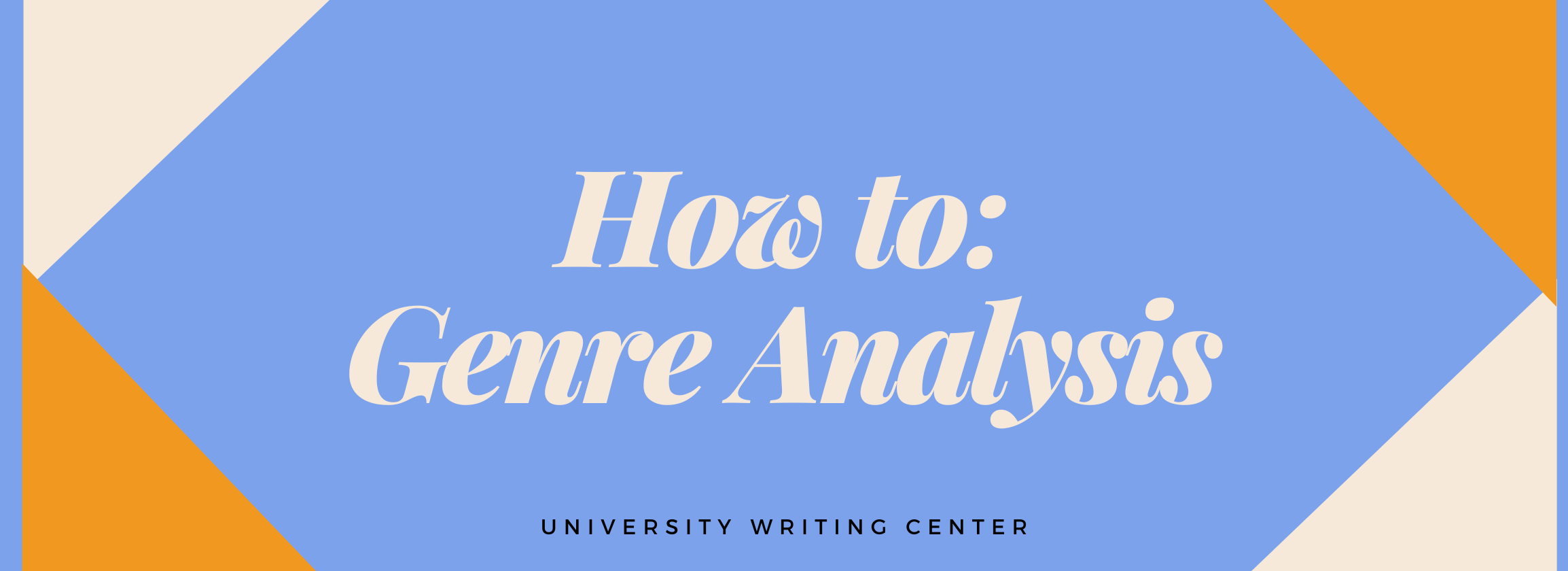 genre analysis assignments